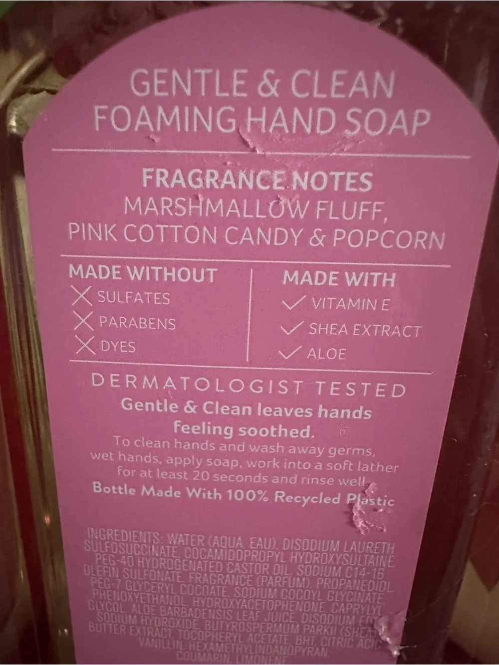 Bath & Body Works Toasted Marshmallow Pop Foaming Hand Soap - Pink (3) pc